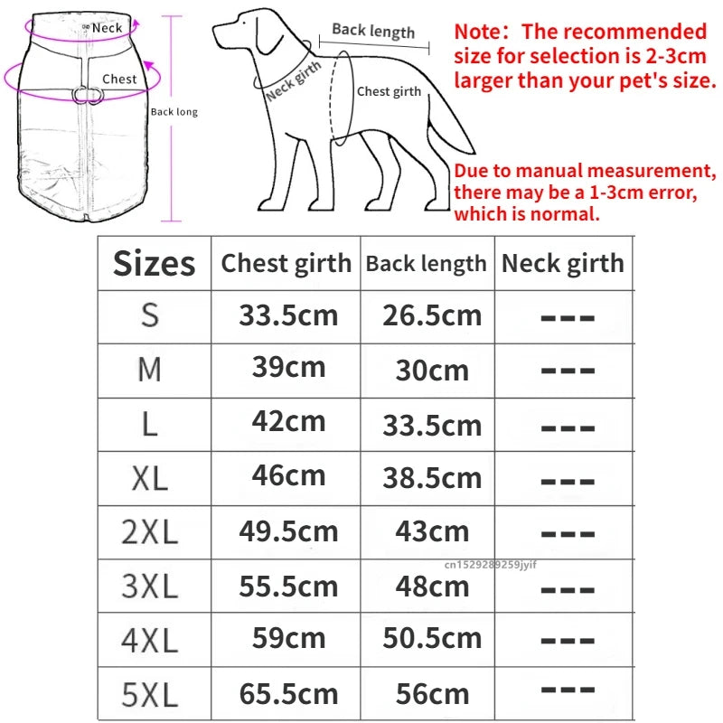 Waterproof Winter Dog Jacket | Padded Warm Pet Coat