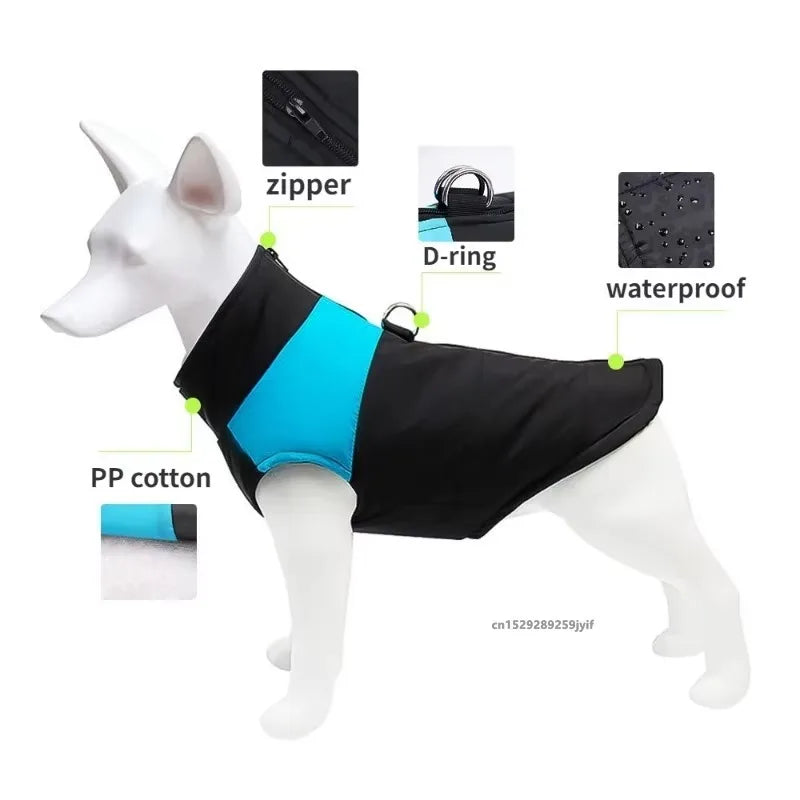 Waterproof Winter Dog Jacket | Padded Warm Pet Coat