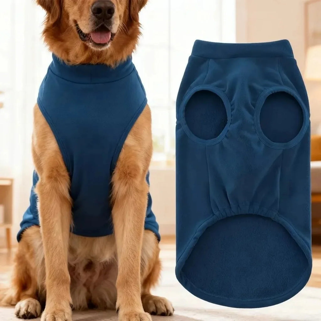Ultra-Soft Solid Color Dog Sweater | Lightweight Comfort Stretch Fleece