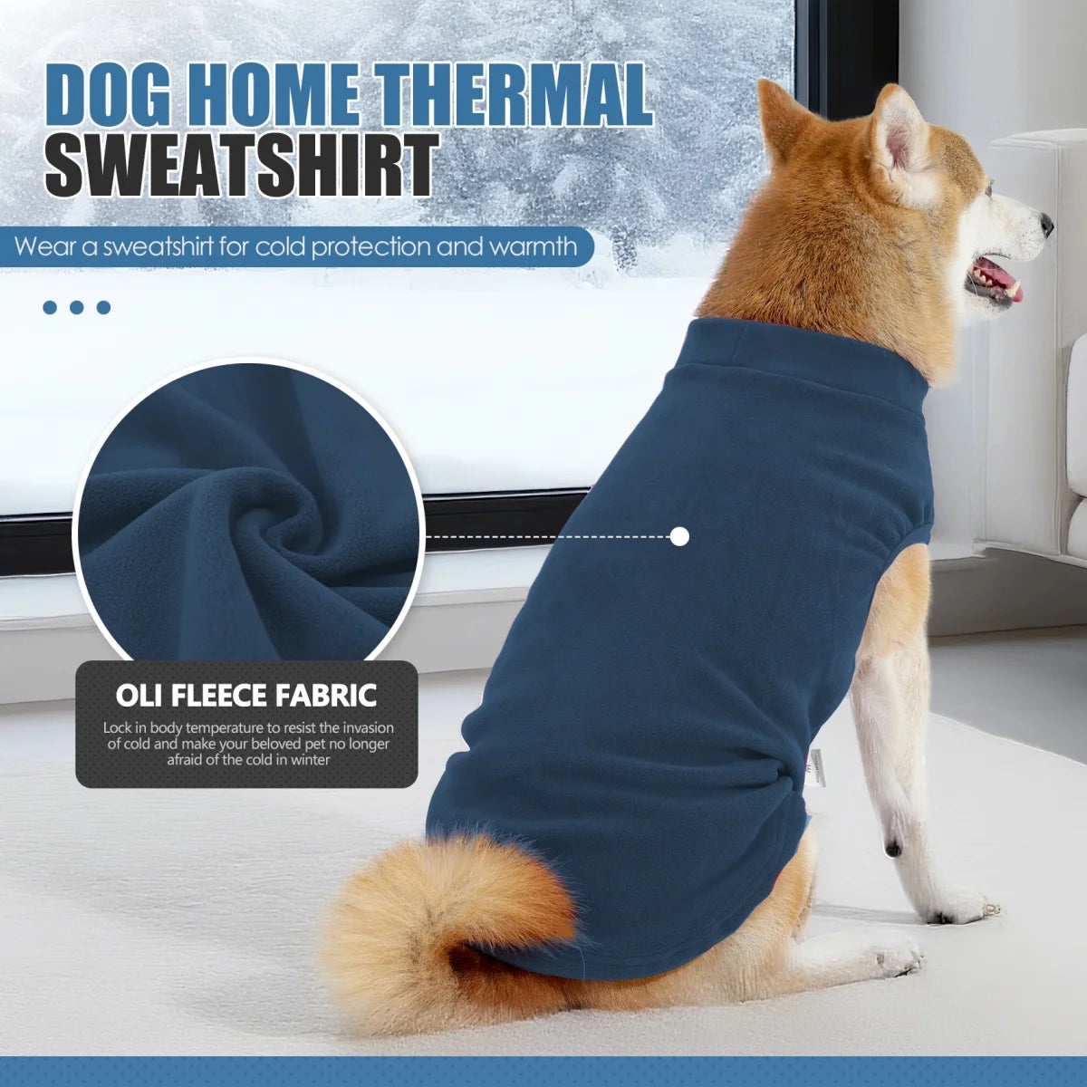 Ultra-Soft Solid Color Dog Sweater | Lightweight Comfort Stretch Fleece