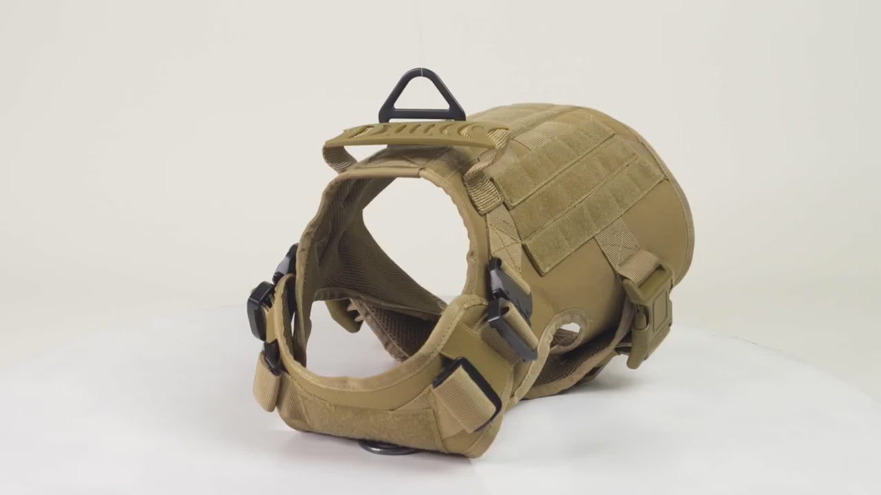 Command Pro 5-Piece K9 Tactical Dog Harness & Leash Set
