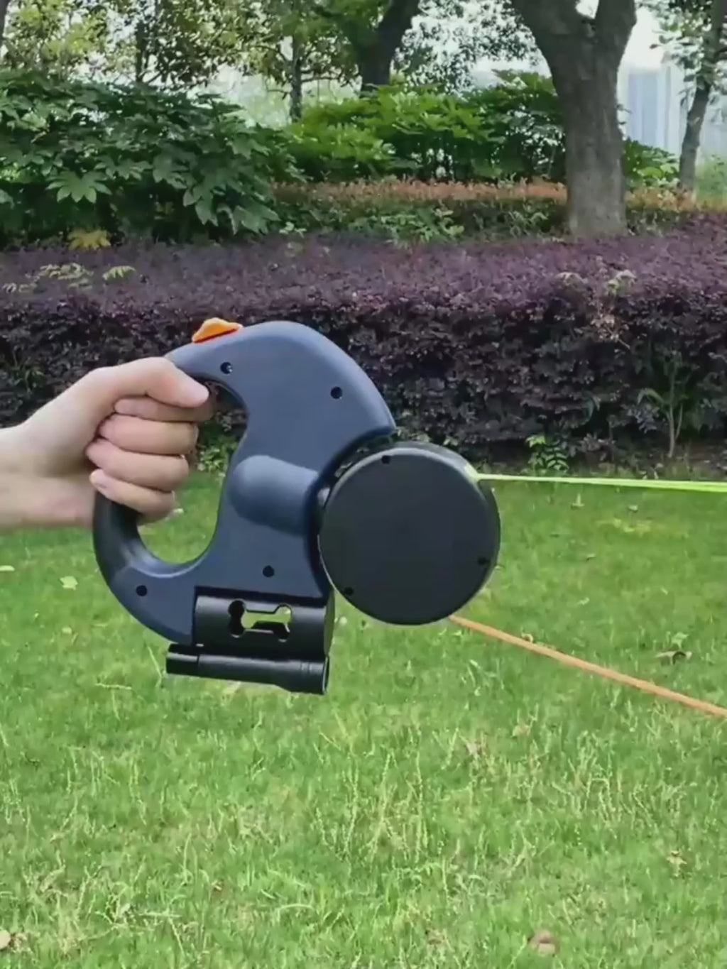 Reflective Dual Retractable Dog Leash with LED Light